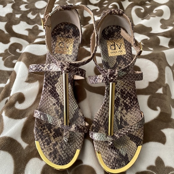 Dolce Vita Womens Snake Print Wedge Sandals - Picture 3 of 12